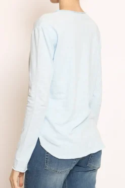 T-shirt girocollo cielo