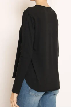 T-shirt girocollo nero