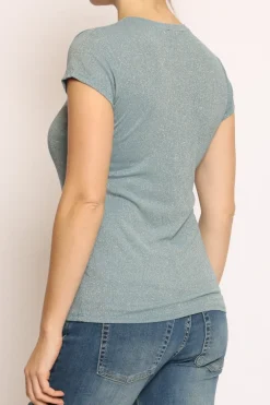 T-shirt lurex avio