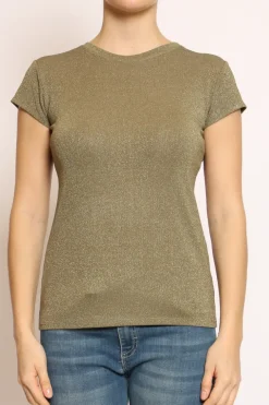 T-shirt lurex militare
