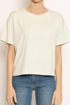 T-shirt scatola elasticizzata mezza manica mint
