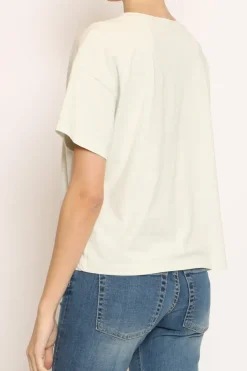 T-shirt scatola elasticizzata mezza manica mint