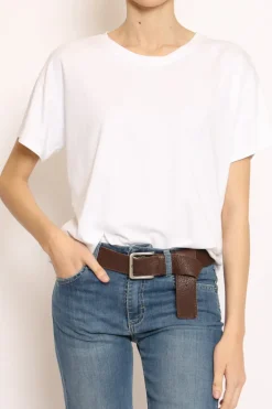 T-shirt scatola mezza manica bianco