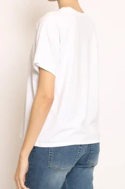 T-shirt scatola mezza manica bianco