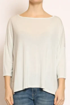 T-shirt scatola over 100%LYOCELL FIBRA NATURALE mint