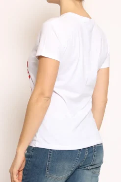 T-shirt SELF LOVE CLUB bianco
