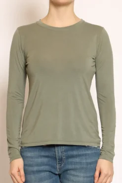 T-shirt slim fit 100% LYOCELL FIBRA NATURALE militare