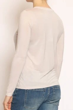 T-shirt slim fit 100% LYOCELL FIBRA NATURALE nude