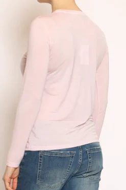 T-shirt slim fit 100% LYOCELL FIBRA NATURALE rosa
