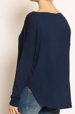 T-shirt stondata blu zaffiro